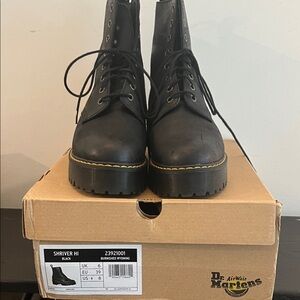 Dr. Martens Black Shriver Hi Lace-Up Boots